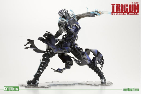 Trigun Badlands Rumble Vash ArtFx J Statue Black Version - Cyber City Comix