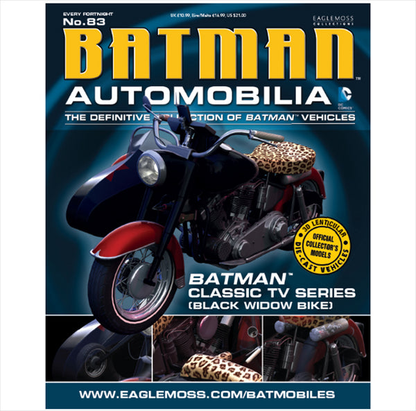 Batman Automobilia Collection - #83 Batman Classic TV Series (Black Widow Bike) 1966 - Cyber City Comix