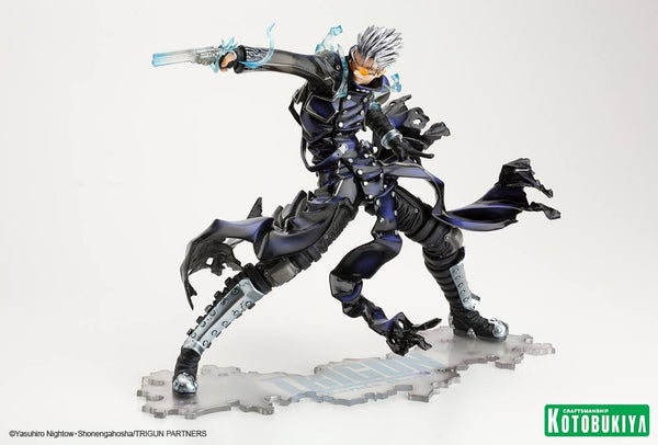 Trigun Badlands Rumble Vash ArtFx J Statue Black Version - Cyber City Comix