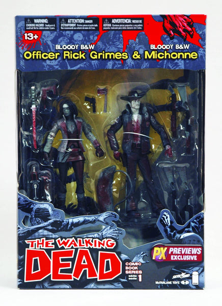 The Walking Dead - Officer Rick Grimes & Michonne Previews Exclusive 2 Pack - Cyber City Comix
