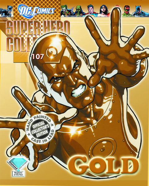 DC Superhero Figure Magazine Collection - #107 Gold - Cyber City Comix