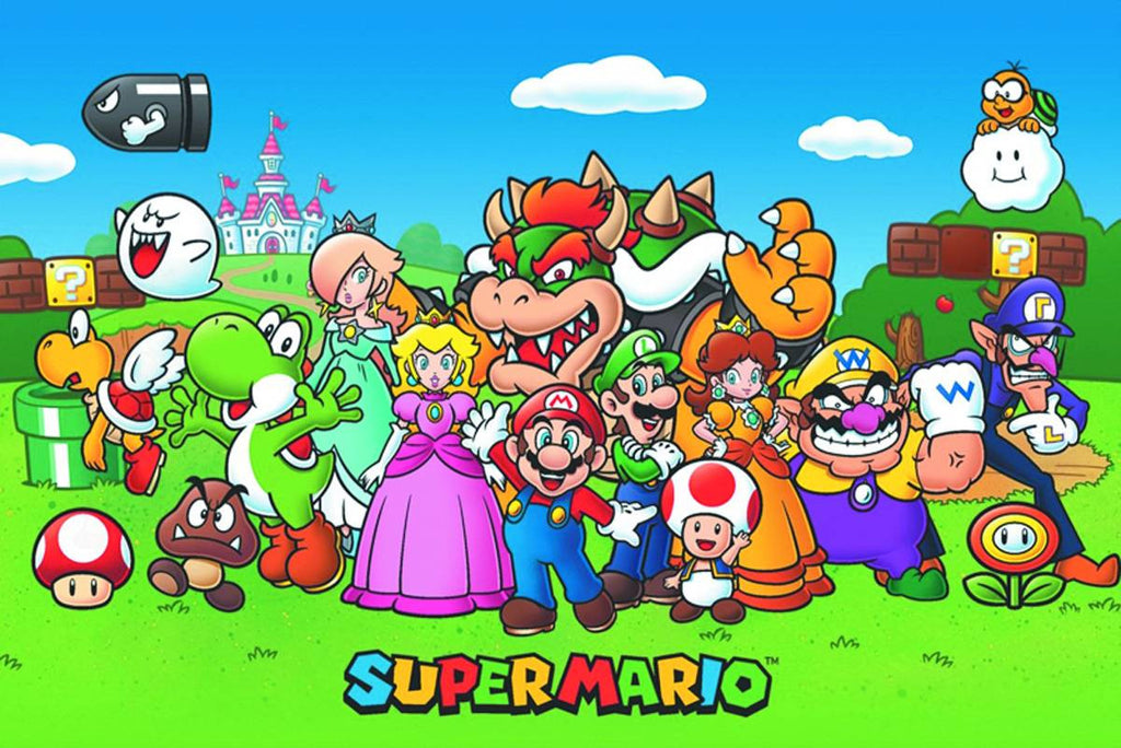 Poster Bros – Comix City - Super Cyber Mario Mario Animated Super