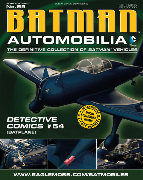 Batman Automobilia Collection - #59 Detective #54 Batplane - Cyber City Comix