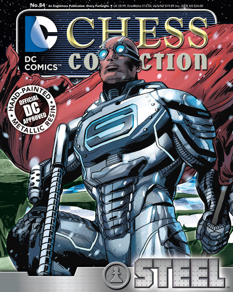 DC Superhero Chess Figurine Magazine Collection - #84 Steel - Cyber City Comix