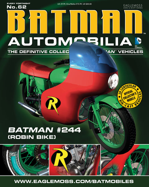 Batman Automobilia Collection - #62 Batman #244 Robin Bike - Cyber City Comix