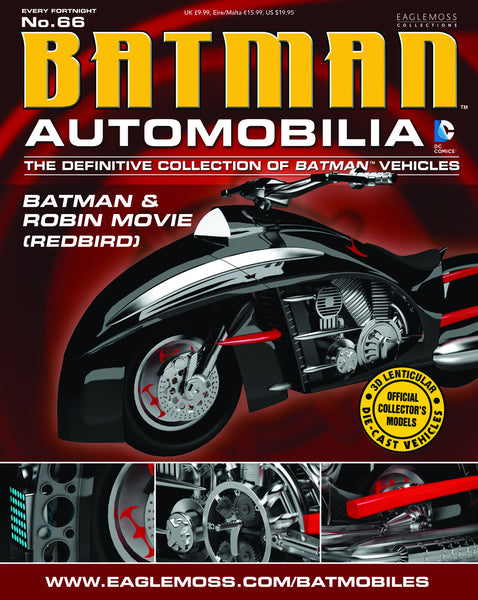Batman Automobilia Collection - #66 Batman & Robin Movie Robin Bike - Cyber City Comix