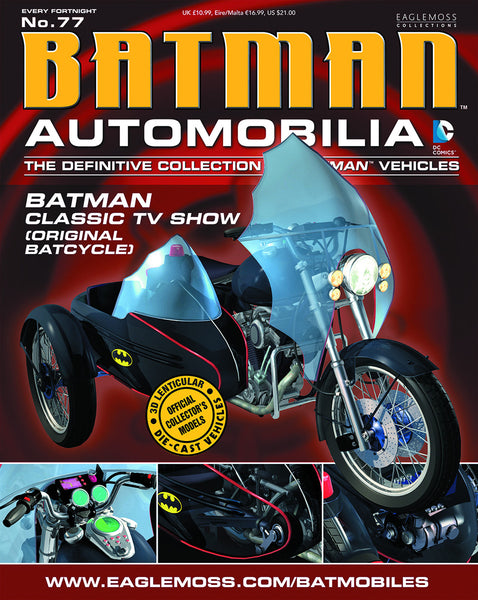 Batman Automobilia Collection - #77 Classic TV Original Batcycle - Cyber City Comix