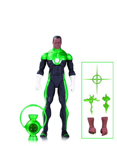 DC Icons: Green Lantern John Stewart Mosaic figure - Cyber City Comix