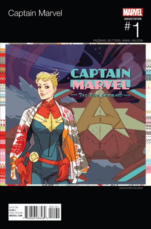 Captain Marvel #1 - Marguerite Sauvage Hip Hop Variant - Cyber City Comix