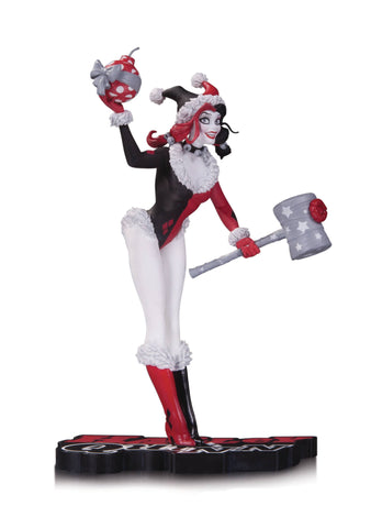 Harley Quinn: Red, White & Black by Amanda Connor Holiday statue