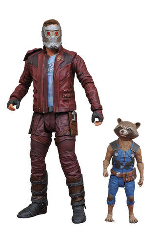 Marvel Select- Gotg 2 Star-Lord & Rocket Raccoon figures