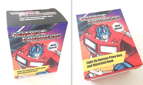 Transformers Light-Up Optimus Prime Bust & Book - Cyber City Comix