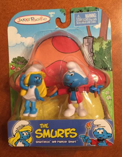 The Smurfs - Smurfette & Painter Smurf 2 Pack - Cyber City Comix